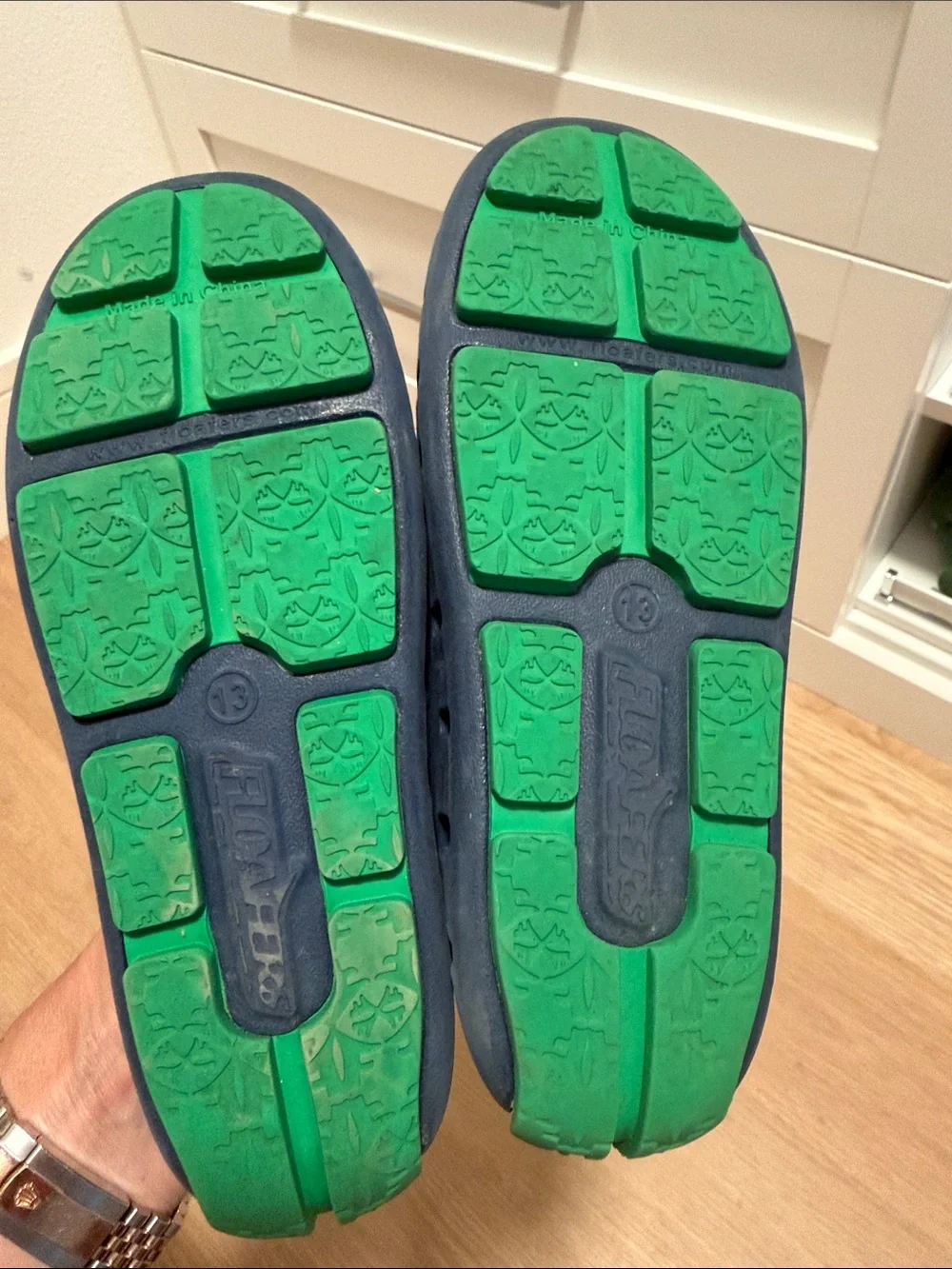 Boys Navy Floafers Loafers - size 13